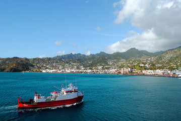 Kingstown harbour in St Vincent