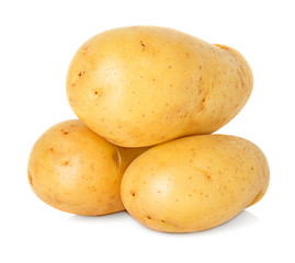 Potatoes isolated on white