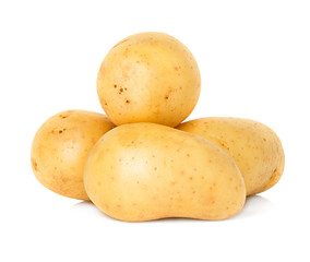 Potatoes isolated on white