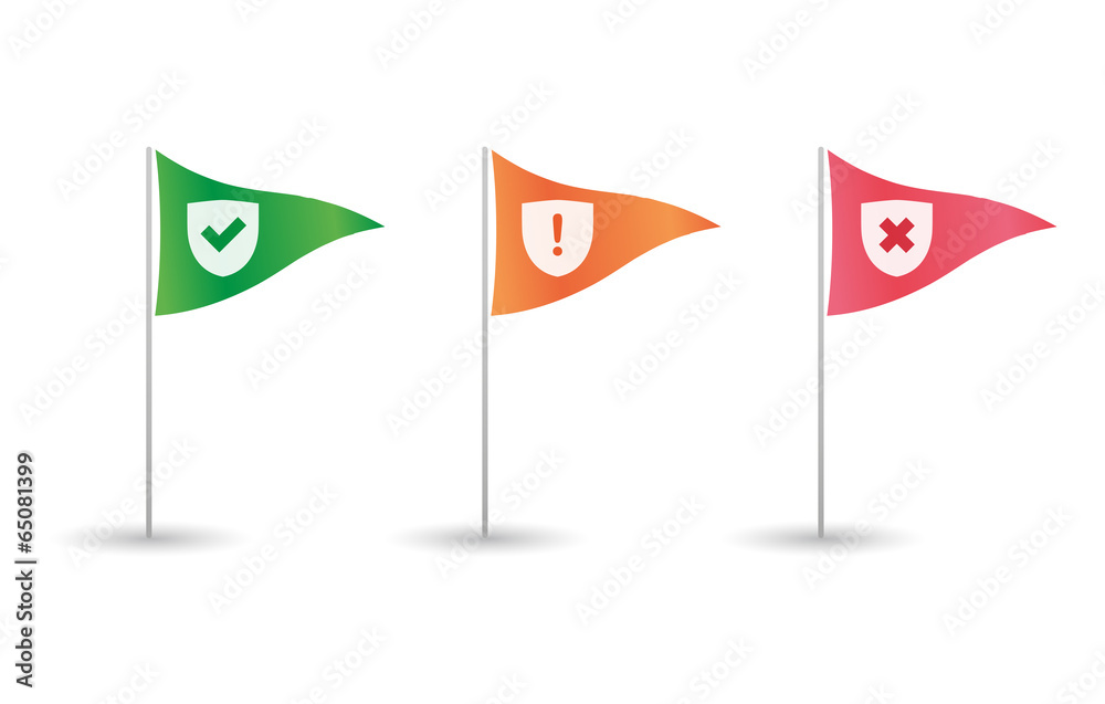 Poster flags set