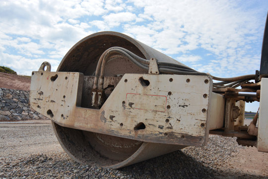 maquina apisonadora para construccion de carreteras
