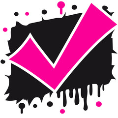 Haken Graffiti Stempel Design