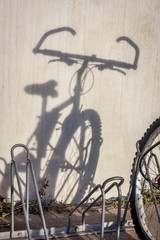 mountain bike shadow