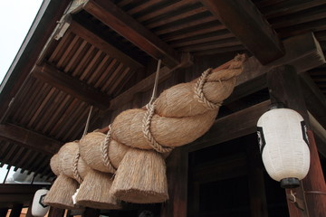 出雲大社の拝殿の大注連縄