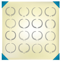 Laurel Wreaths Vector Collection.