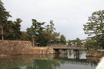 松江城のお堀