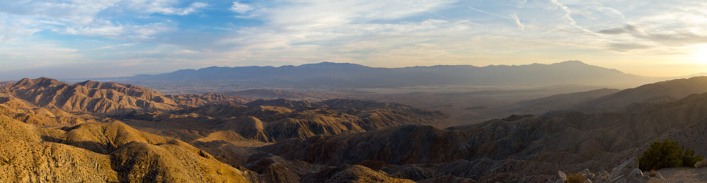 Panoramic View of Desert Landscape