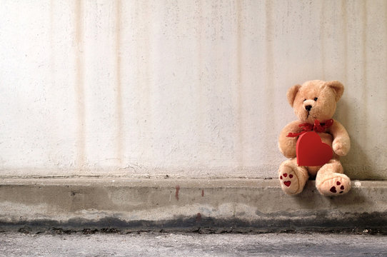 Lonely teddy bear