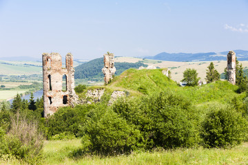 Obraz premium ruins of Plavec Castle, Slovakia