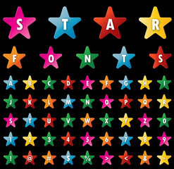 Obraz premium star font