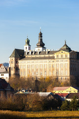 Fototapeta na wymiar benedictine monastery in Broumov, Czech Republic