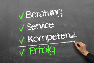 Beratung, Service, Kompetenz, Erfolg