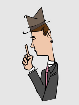 Man show one finger