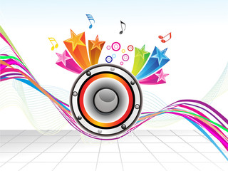 abstract colorful musical background