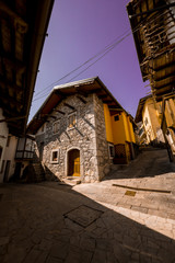Fototapeta na wymiar alley in the village