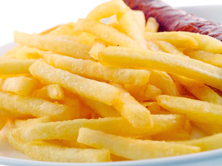 bratwurst mit pommes