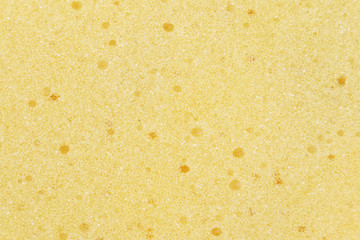 Yellow sponge background.