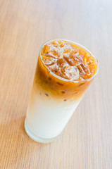 Iced latte coffee