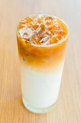 Iced latte coffee