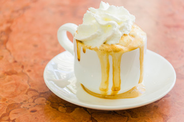 Coffee whipping cream