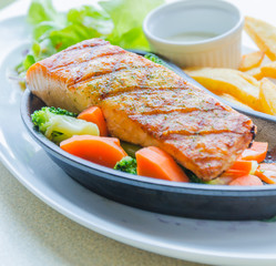 Salmon grilled