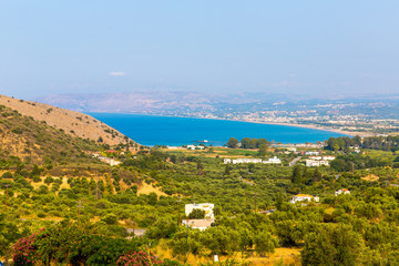 Small cretan village Kavros in Crete  island, Greece