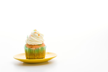 Cupcakes isolated on white background