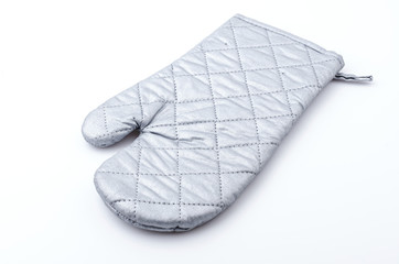 Oven glove isolated white background