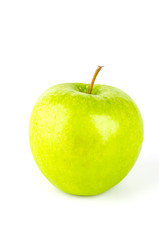 Green apple isolated white background