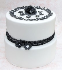 Tarta decorada con fondant