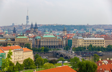 Fototapeta na wymiar View of Prague Old Town (Stare Mesto) - Czech Republic