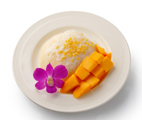 Thai dessert, Mango with sticky rice