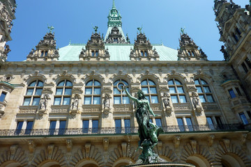 Fototapeta premium Rathaus Hamburg