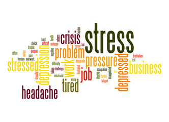 Fototapeta premium Stress word cloud