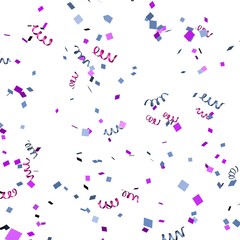 Colored paper in flight