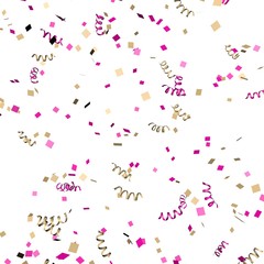 Colored paper in flight