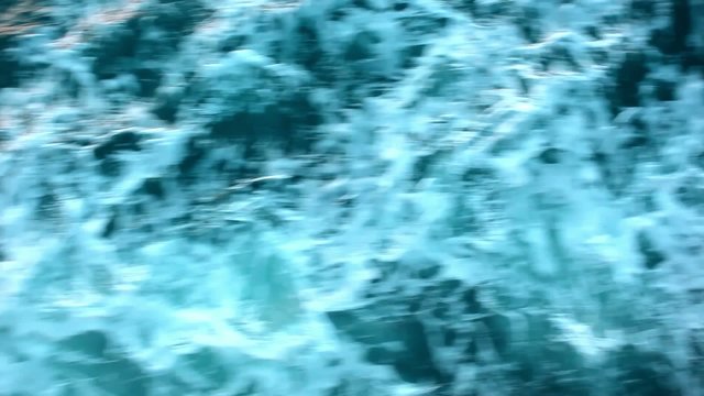 Water waves in the sea with splash