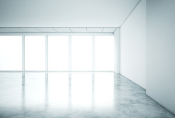 bright empty office interior