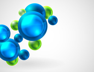 abstract background with spheres