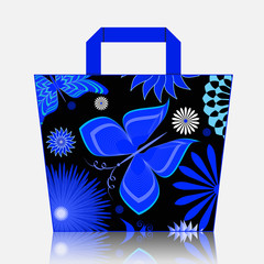 Paper bag with a pattern