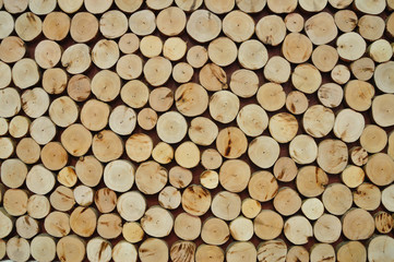 Pile of wood logs