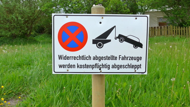 Warnschild Halteverbot - Bild