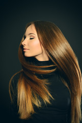 Naklejka premium beautiful hair