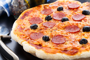 Delicious pepperoni pizza