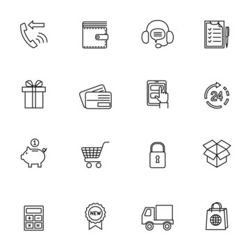 Shopping e-commerce icon