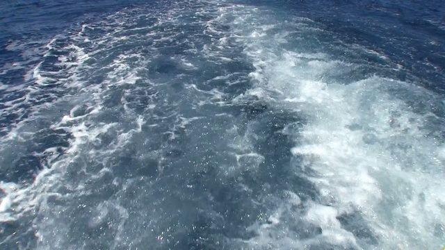 Wake of Fast Moving Motor Boat, Red sea