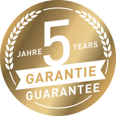 Siegel Gold 5 Jahre Garantie