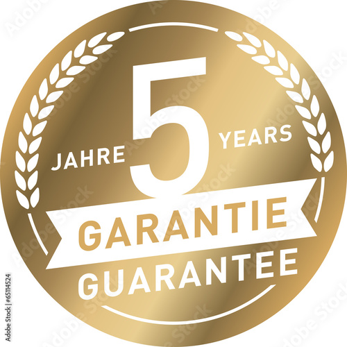 "Siegel Gold 5 Jahre Garantie" Imagens e vetores de stock Royalty Free no Imagem