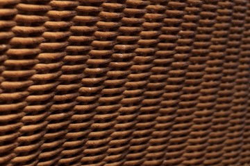 Rattantextur; Korbmuster Nahaufnahme