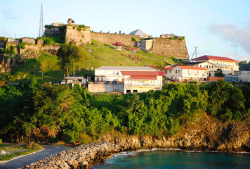 St George's Fort in Grenada - obrazy, fototapety, plakaty
